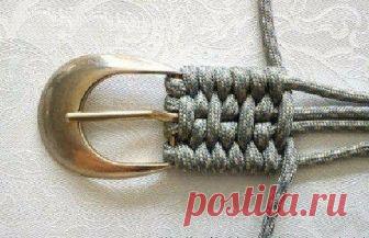 Плетем красивый пояс — Сделай сам, идеи для творчества - DIY Ideas