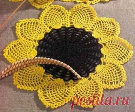 Салфетка &quot;Подсолнух&quot;