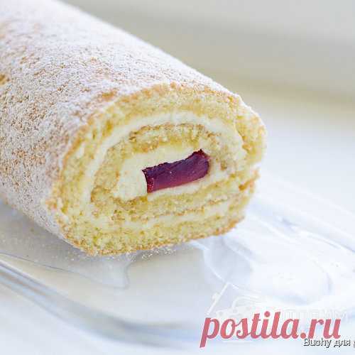 Рулет с масляным кремом и желе по ГОСТу - пошаговый рецепт с фото на Готовим дома