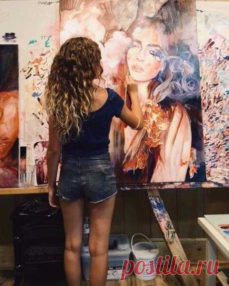 Работы 16-летней художницы Димитры Милан😃