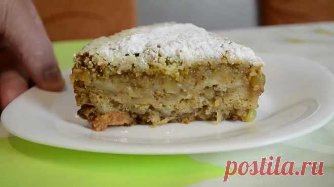 Насыпной яблочный пирог ТРИ СТАКАНА. Очень ПРОСТОЙ И ВКУСНЫЙ. Пирог, который все