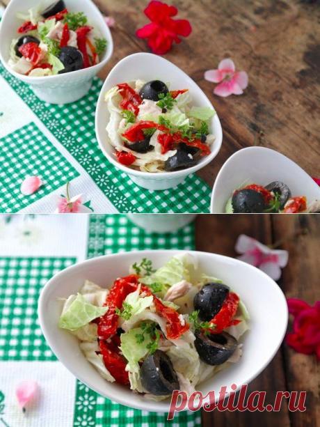 Салат с вялеными помидорами