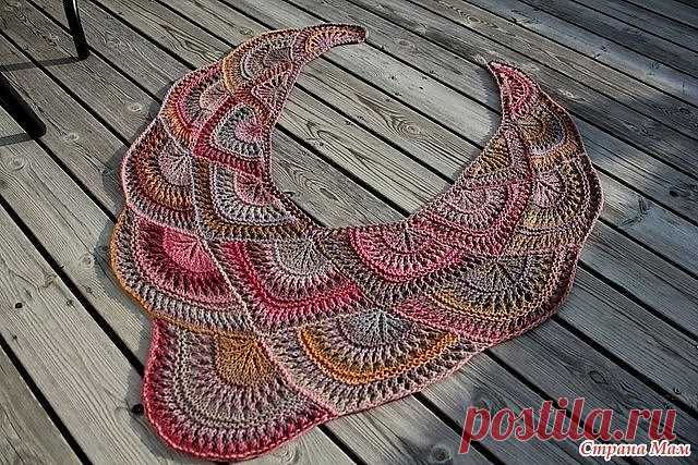 НЕОБЫЧНАЯ ШАЛЬ. ОЧЕНЬ ИНТЕРЕСНЫЙ РИСУНОК (Вязание крючком) — Журнал Вдохновение Рукодельницы