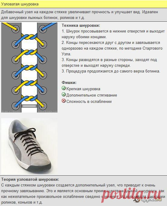 Как завязывать шнурки (19 способов) / Интересное / SpyNet - Спайнет