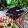 Острый соус из черной смородины