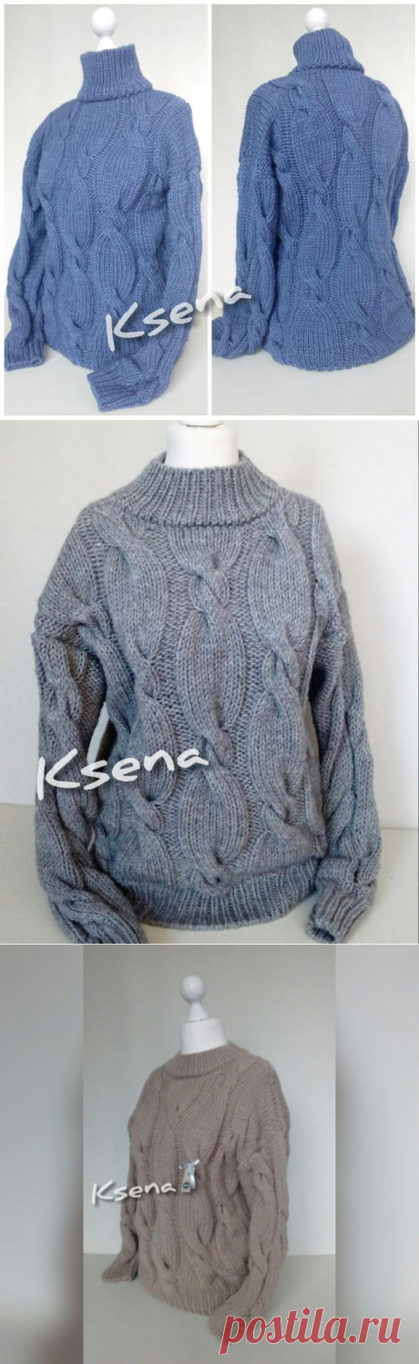 Knit sweater women Aran knit sweater Cable knit pullover Hand | Etsy