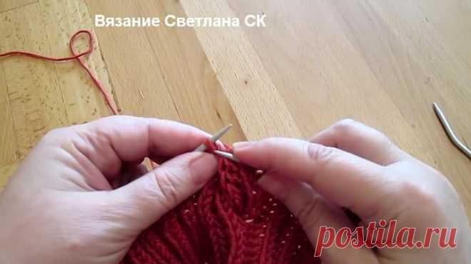 21 Узоры спицами объемная коса _ Светлана СК