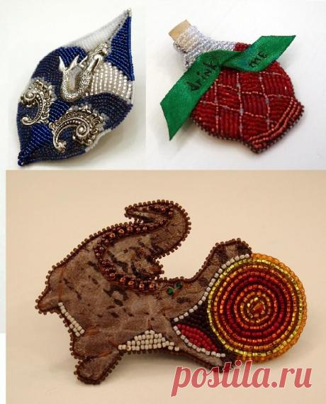 Три брошки - для конкурса &quot;Сказки народов мира&quot; | biser.info - всё о бисере и бисерном творчестве