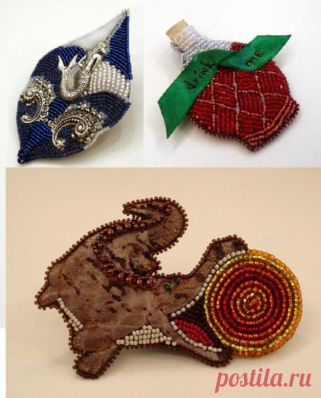 Три брошки - для конкурса "Сказки народов мира" | biser.info - всё о бисере и бисерном творчестве