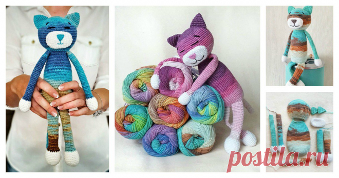 Today we are going to present the free pattern for Crochet Amineko Cat. Amineko is the name of a cat in the story book. This cat has so much personality.