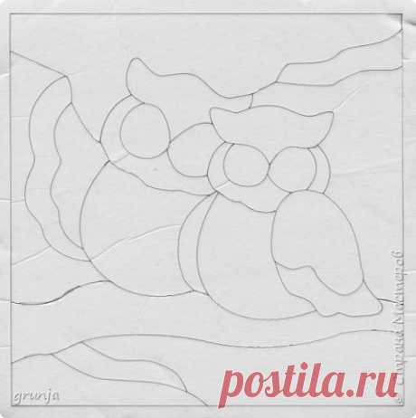 Ключница Совушки в технике кинусайга | Страна Мастеров