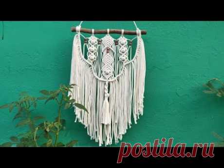 DIY MACRAME WALL HANGING, BASIC KNOTS, EASY FOR MACRAME BEGINNERS