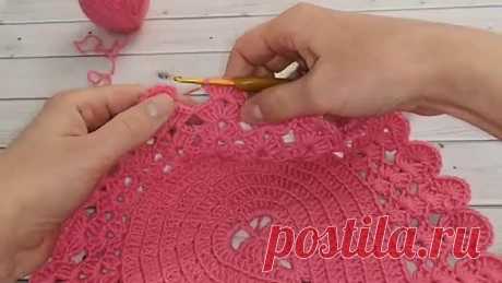 Салфетка - прихватка крючком__Crochet doily__Crochet Tack__