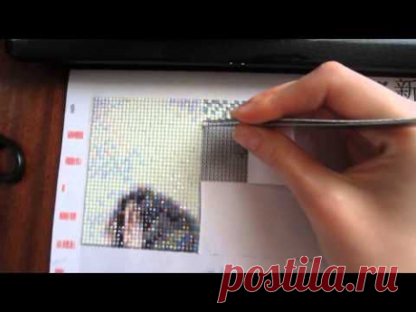 ▶ Как работать в алмазной технике, алмазная живопись - YouTube