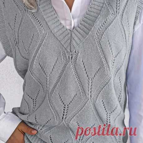 5 классных женских жилетов, которые пригодятся в любую погоду. Описание и схемы | Вязание с Paradosik_Handmade | Дзен