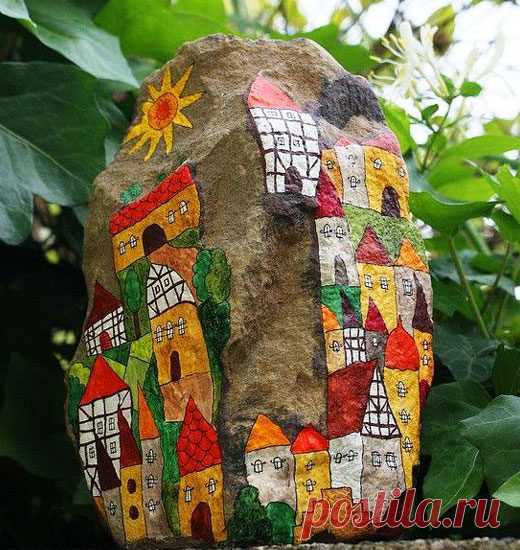 Украшения для сада из камней