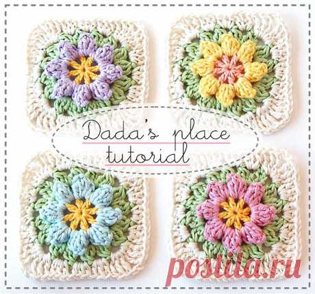 Primavera Flowers Granny Square Tutorial
