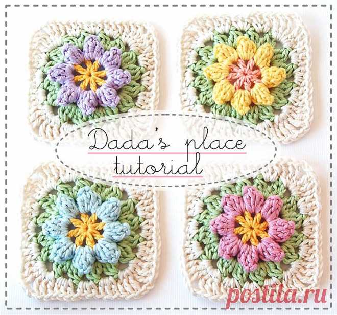 Primavera Flowers Granny Square Tutorial