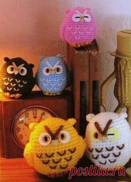 Вязание совы крючком