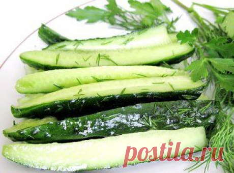 Огурчики оригинальные — быстрая и вкусная закуска без хлопот. Огурцы, приготовленные по этому простейшему рецепту, получаются красивые и очень вкусные, от них просто не оторваться. Рецепт тут -  https://dom.nashyrecepty.ru/ogurchiki-originalnyie/