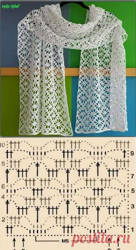 Lace shawl scarf - Sarah