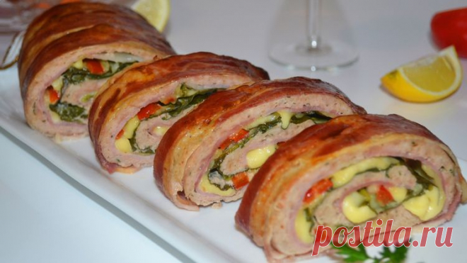 Мясной рулет из фарша. Безумно вкусный и быстрый рулет на новый год - Простые рецепты Овкусе.ру