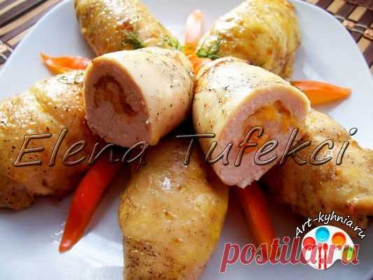 Куриные рулетики с хурмой (МК от Елены) » Арт-кухня