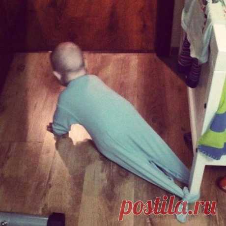 От папы не убежишь..