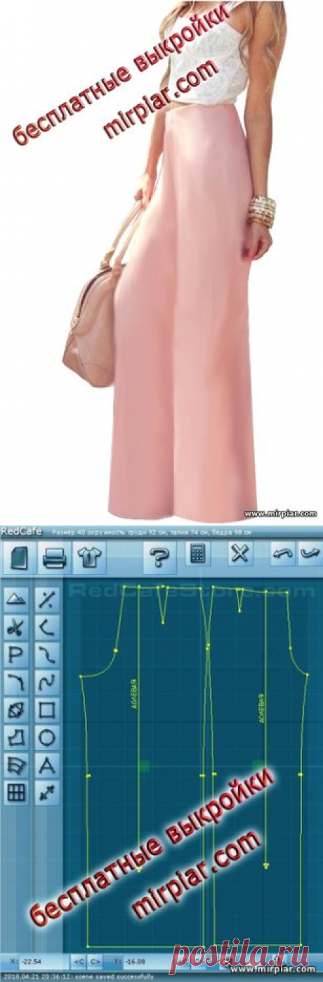 free pattern, женские брюки, pattern sewing, широкие брюки, выкройки брюк, pants, pattern pants, выкройки скачать, шитье, скачать, готовые выкройки, раскрой одежды, выкройки бесплатно