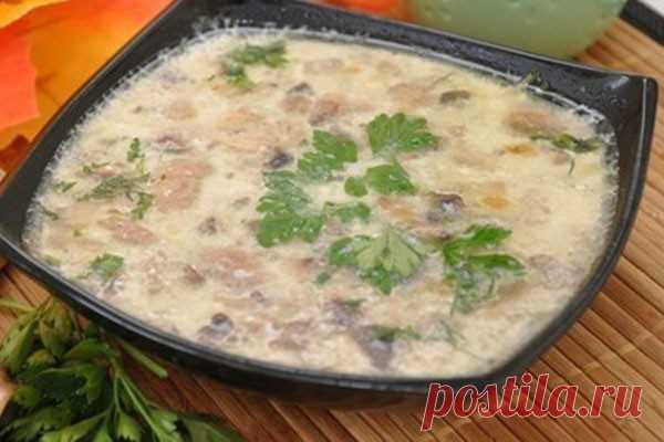 Грибной суп с сыром — Женская страничка