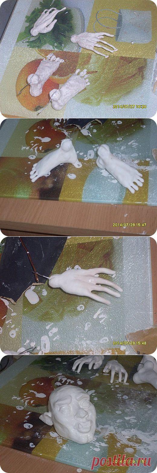 Шарнирная кукла. Формируем тело. Руки и ноги. | Страна Мастеров