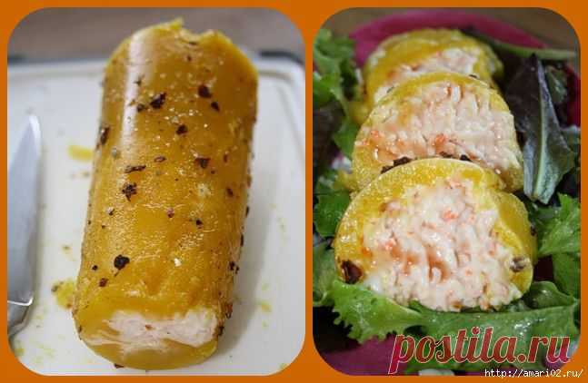 Вот это закусочка! Из манго и крабового мяса