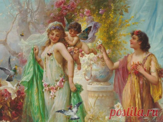 В МИРЕ СЛАДКИХ ГРЕЗ HANS ZATZKA (ХАНС ЗАЦКА) | World of Art