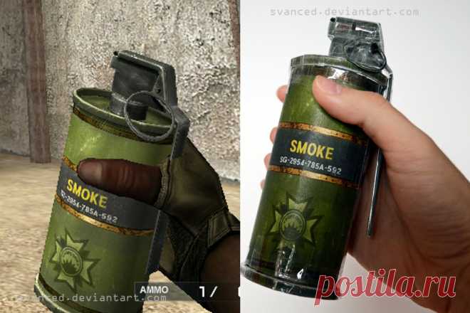 Crossfire Smoke grenade Papercraft 2 A grenade from the game Crossfire. Difficulty: easy Original model: Crossfire(G4box Inc,Smilegate Inc,Neowiz Corp) Copyright to < for model. More grenades:fav.me/d9piw3j Download: www.mediafire....