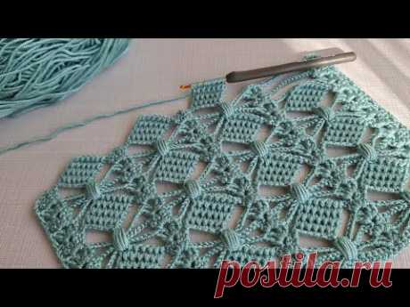 Wow!. Amazing! Super Easy 3D how to make eye catching crochet/Everyone who saw it loved it.Muhteşem