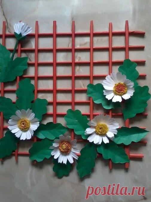 Мастер-класс по изготовлению панно из бумаги «Ромашки» - Для воспитателей детских садов - Маам.ру