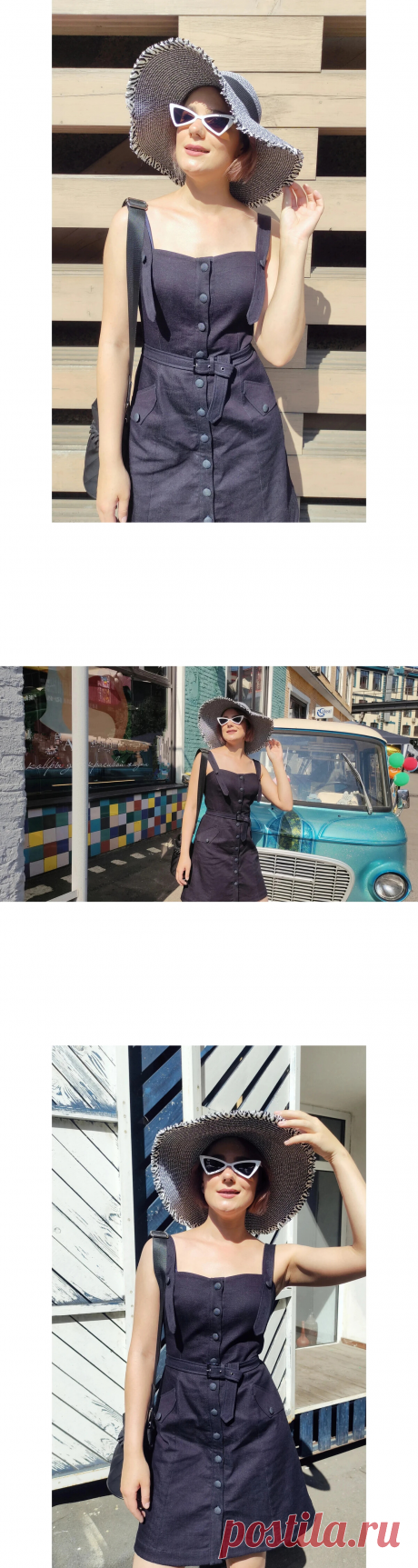 Джинсовый сарафан, который сшила себе этим жарким летом! | Яна Левашова Дизайнер | Яндекс Дзен