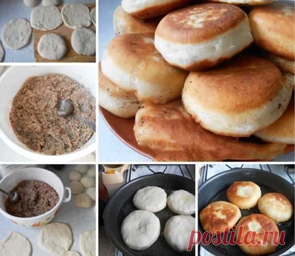 Дрожжевые беляши на кефире — Сад Заготовка