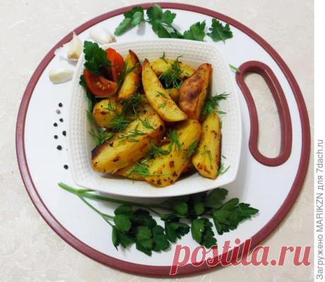 Запеченный картофель со специями - отличный гарнир на все времена - пошаговый рецепт приготовления с фото