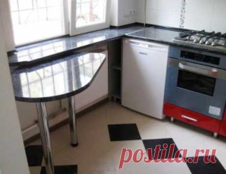 Совмещение столешницы с подоконником — Роскошь и уют