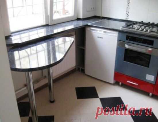 Совмещение столешницы с подоконником — Роскошь и уют