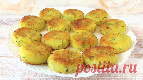 Котлеты из картофеля и кабачков (без муки, без яиц)
