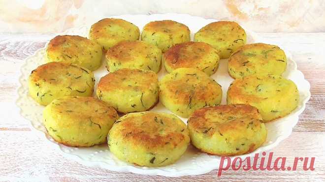 Котлеты из картофеля и кабачков (без муки, без яиц)