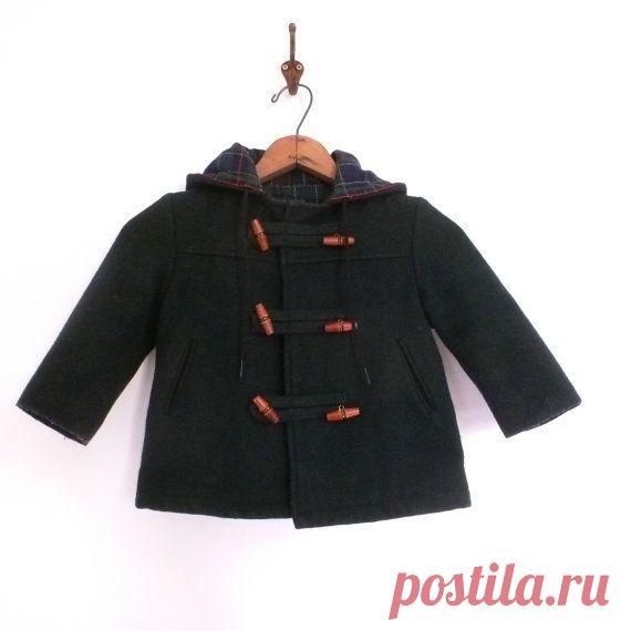 Childs Duffle Coat 70's Childrens Toddlers by thatwasagoodyear