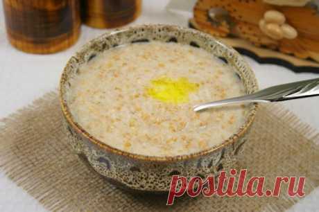 Сладкая каша с пшеничной крупой на молоке в мультиварке рецепт с фото - 1000.menu