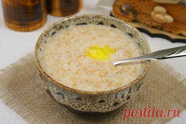 Сладкая каша с пшеничной крупой на молоке в мультиварке рецепт с фото - 1000.menu