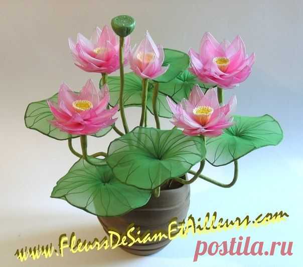 Цветы из капрона.