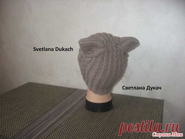 КОТоШАПКА спицами