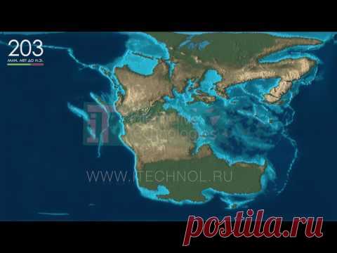 Дрейф материков (анимационный ролик)