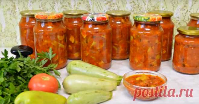 Кабачки с болгарским перцем на зиму